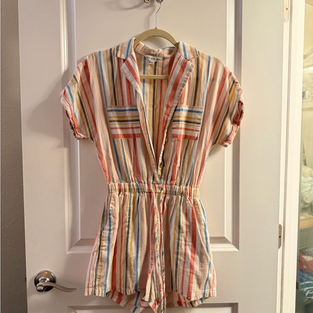 The Good Jane Striped Romper